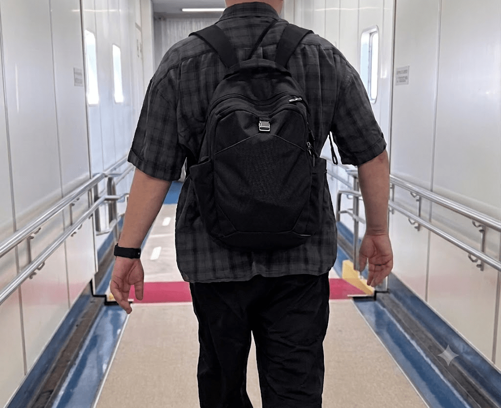 aer go pack 2 남성 실제 착용 사이즈